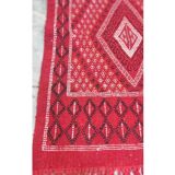 Tapis margoum rouge fait main en pure laine, 105x70 cm