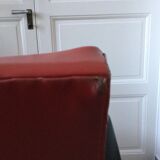Rock n roll style skai armchair