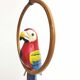 Suspension parrot wood and rattan