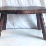 Brutalist solid wood coffee table – 50s/60s