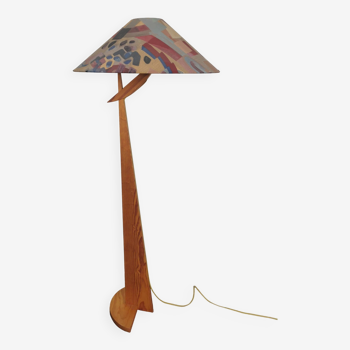 Pine floor lamp from the 80s