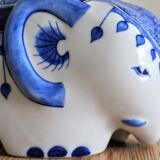 Elephant piggy bank to break in Thai ceramic