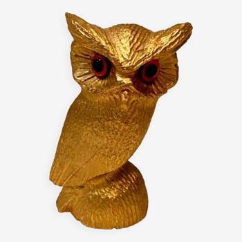 Groupe en bronze ciselé " Hibou en miniature " XX siècle