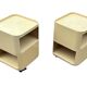 Ensemble vintage de deux chariots Kartell Componibili 4970 par Anna Castelli