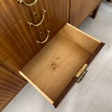 Scandinavian high sideboard with central drawers