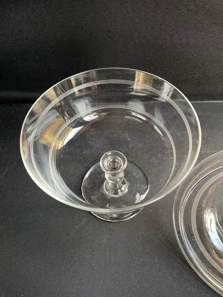 Compotier baccarat engraving nets