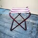 Folding stool in canvas