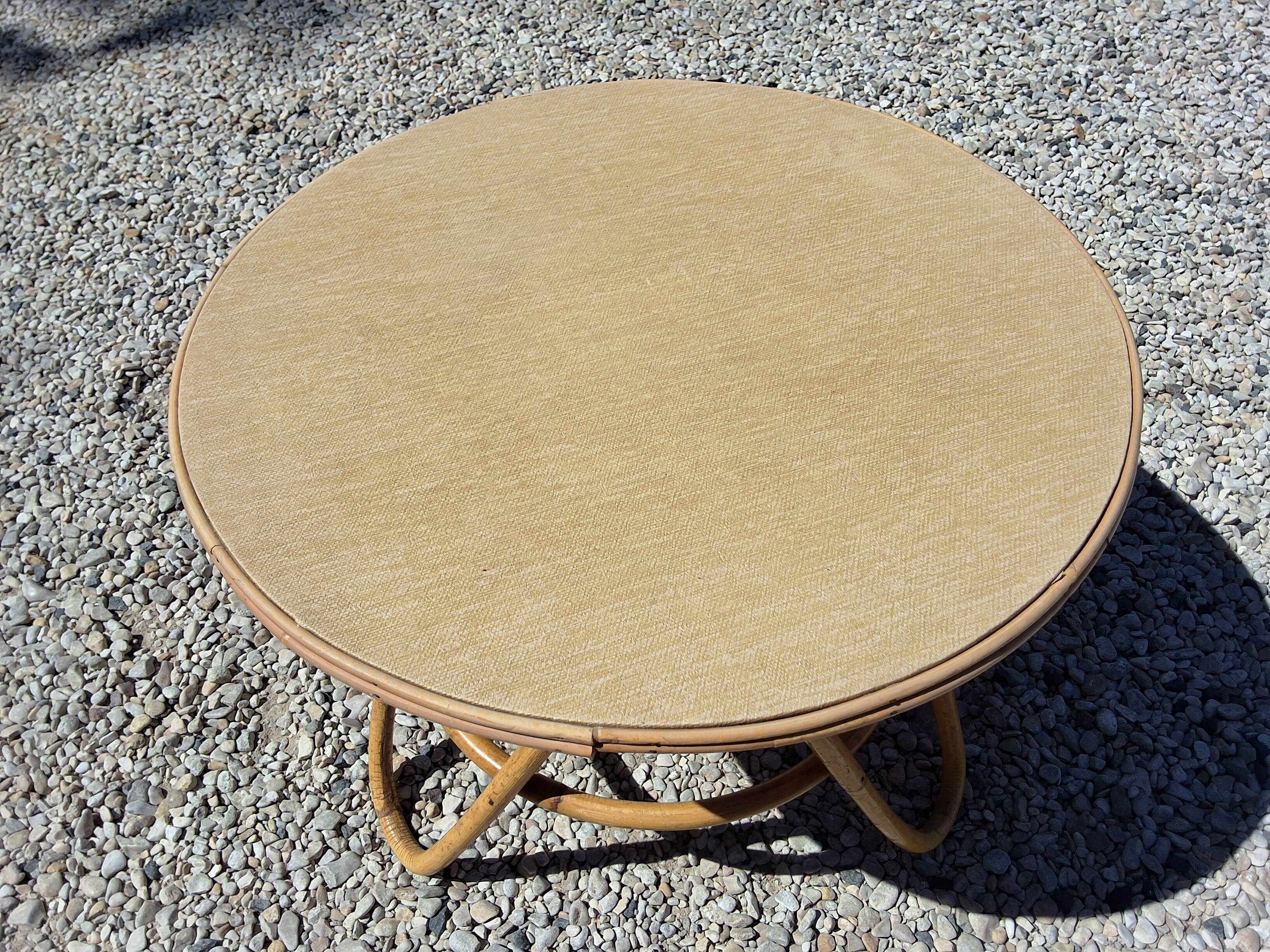 Rattan coffee table