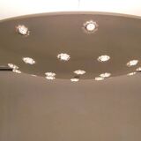 Ceiling Lamp with Glass Flowers attributed to Emil Stejnar for Rupert Nikoll, Austria, 1950s