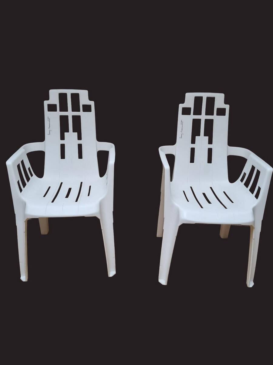 Stackable Plastic Boston Chair by Pierre Paulin for Henry Massonnet 1980s