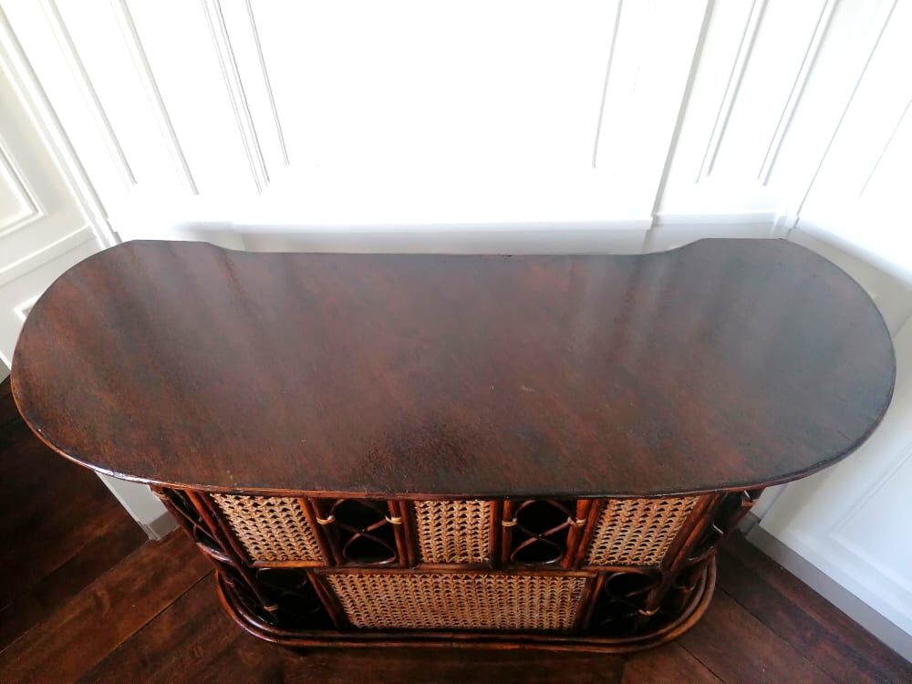 Rattan and canning bar, 1960