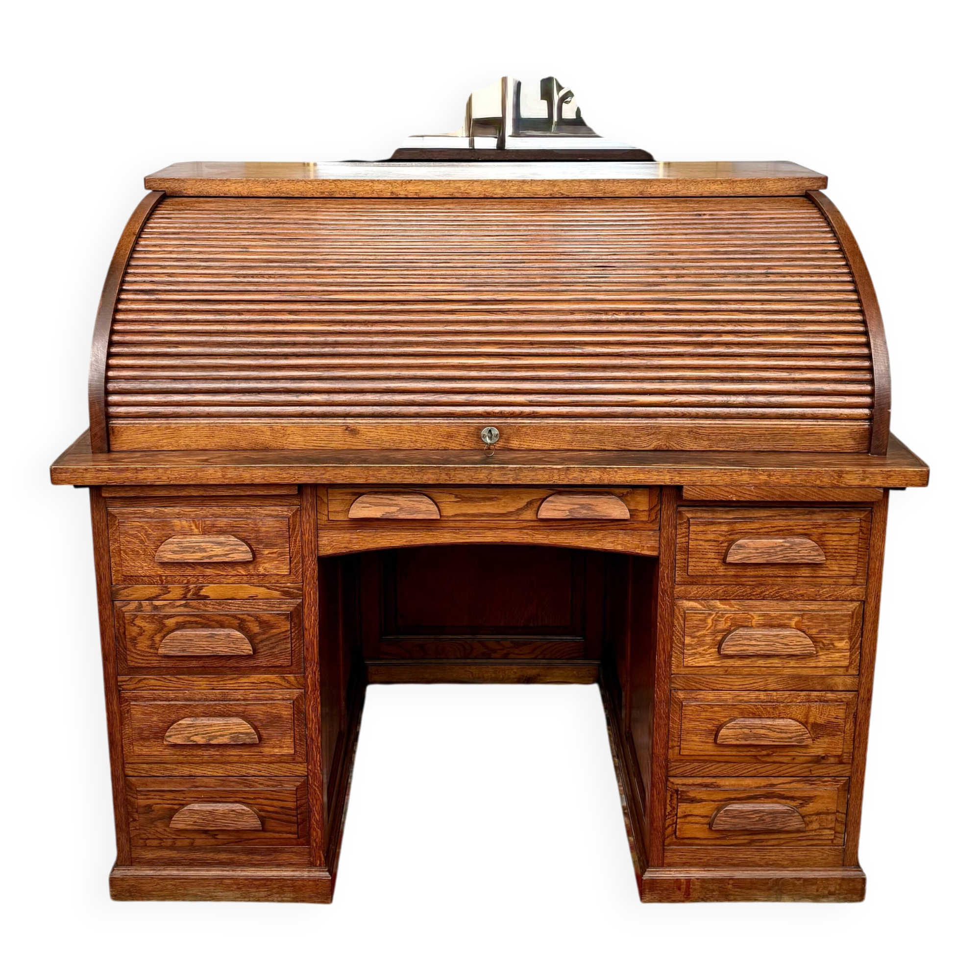 American desk in solid oak