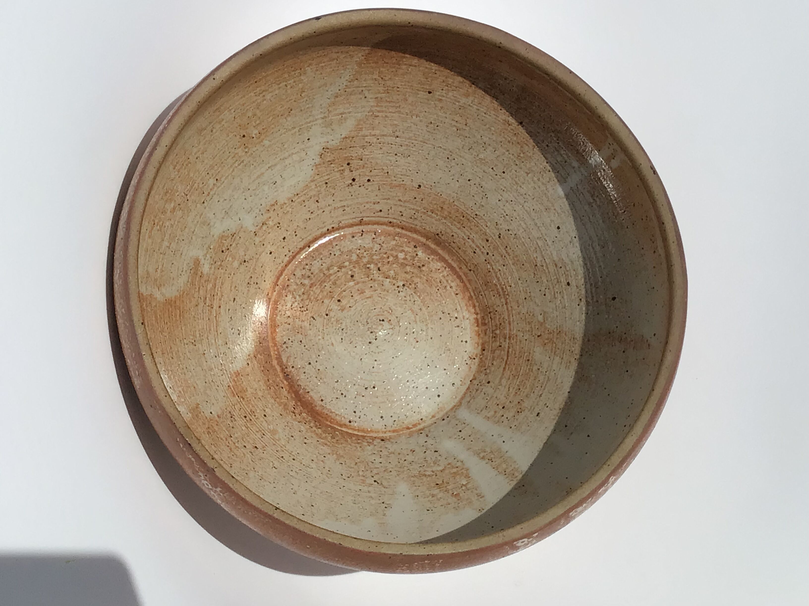 Artisanal speckled sandstone bowl diameter 27cm