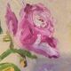Tableau floral huile signé