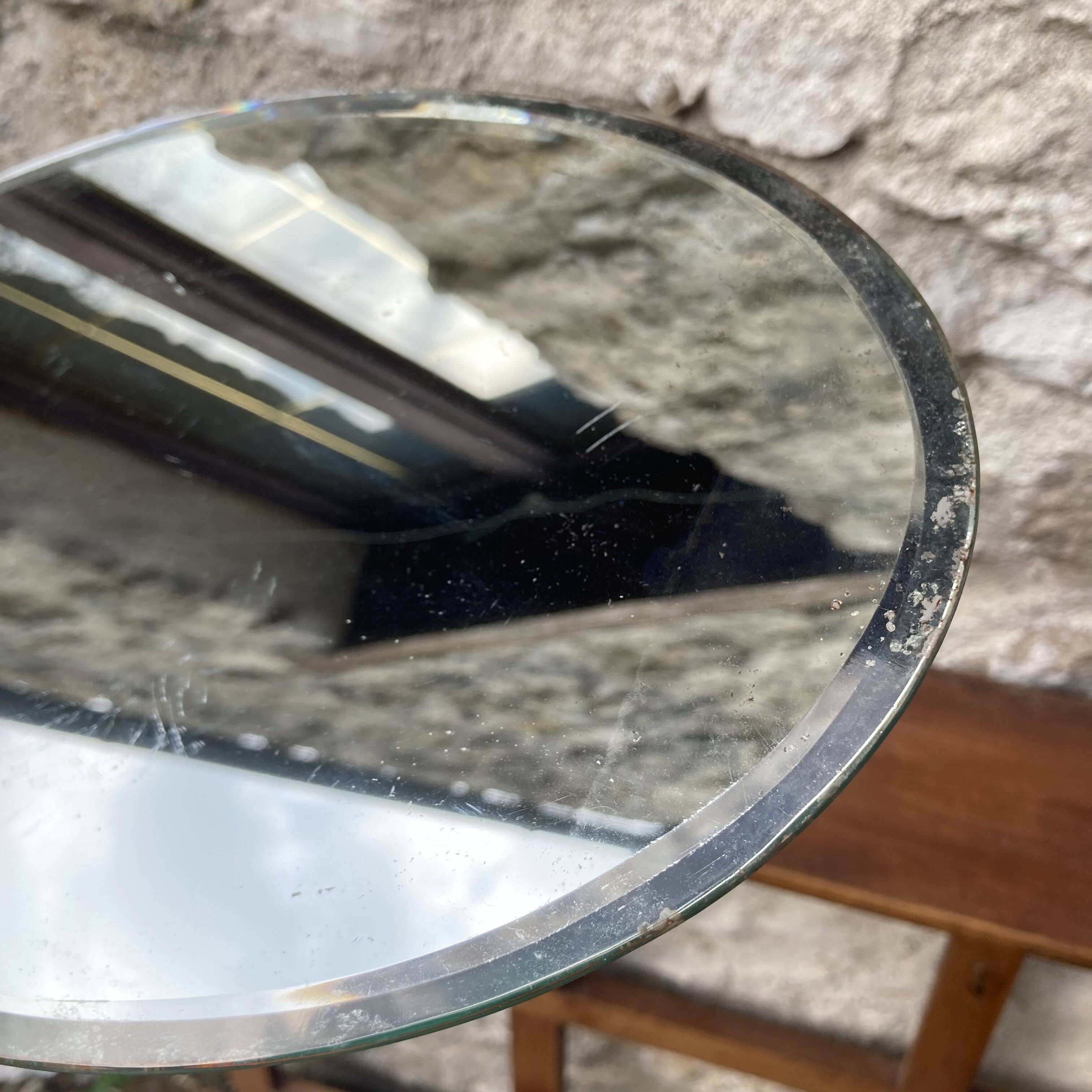 Miroir ancien biseauté