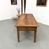 Solid walnut table - Tapered legs