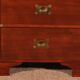 small marine or military chest of drawers in mahogany - 19th century