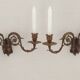 Pair of French Antique Signed GAVEAU 12 Double Piano Candle Sconces