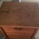 1900 oak notary curtain cabinet