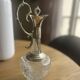 Antique jug / decorative carafe in cut glass and silver-plated metal