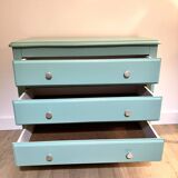 Green wood Provence chest of drawers