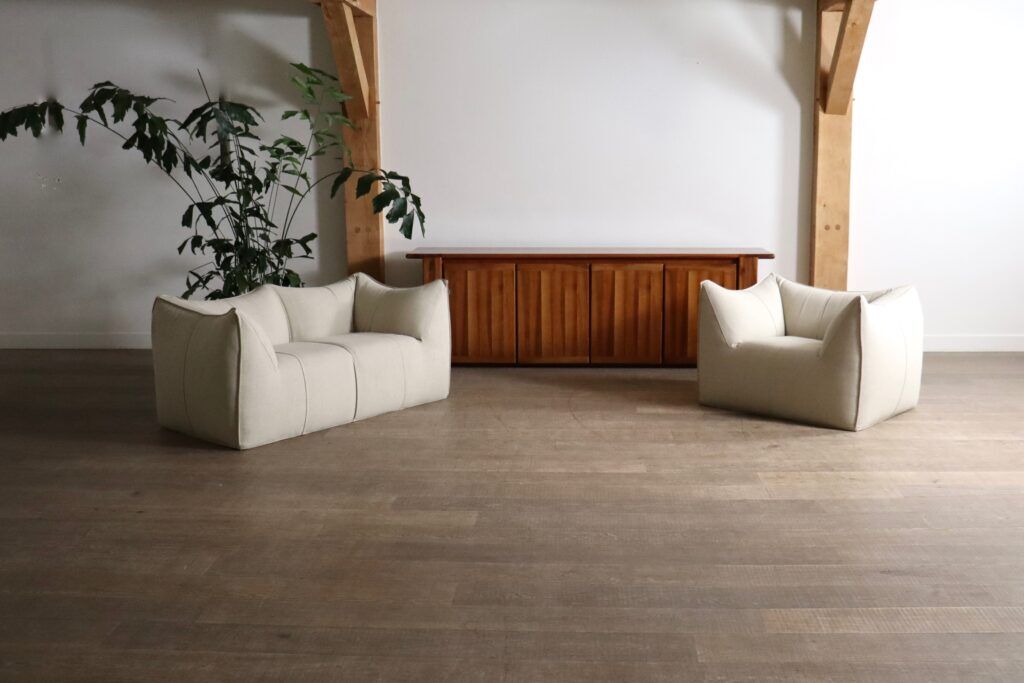 Canapé et le fauteuil Bambole de Mario Bellini pour B&B Italia, années 1970.