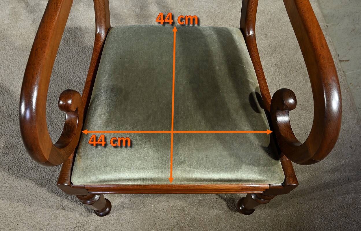 Armchair with Mahogany Crosses, Victorian period, England – 2nd part 19th century