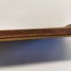 Plateau de service antique en bois d’acajou, verre et nacre