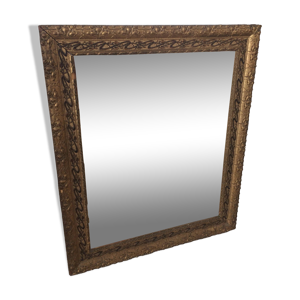 Miroir ancien doré 61x51cm