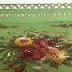 Large Napoleon III tray, painted sheet metal, floral motif