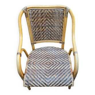 Wicker armchair 70 armrests