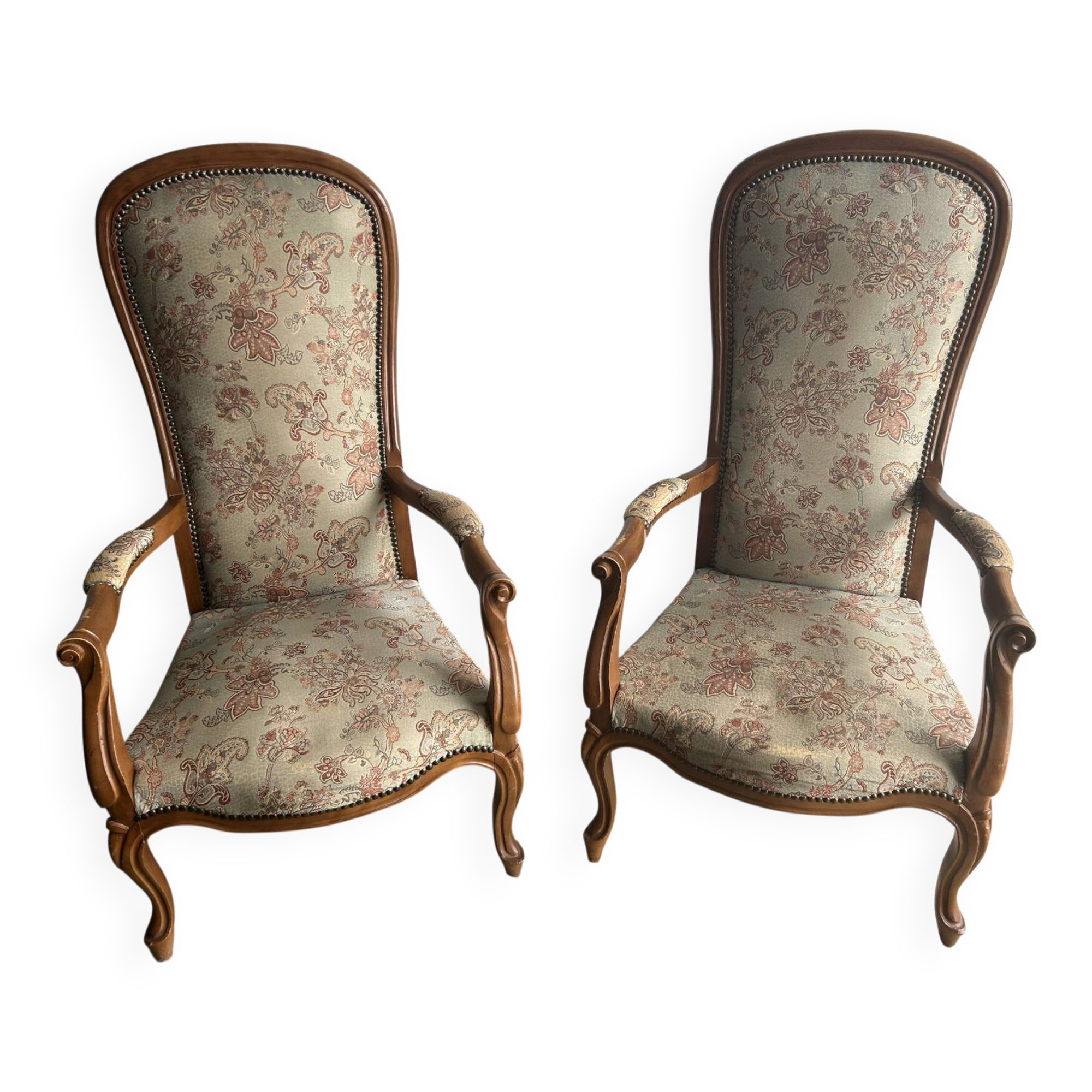 Paire de fauteuils Voltaire style Louis-Philippe