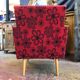 Pair of vintage armchairs dynamic design 60s/70s