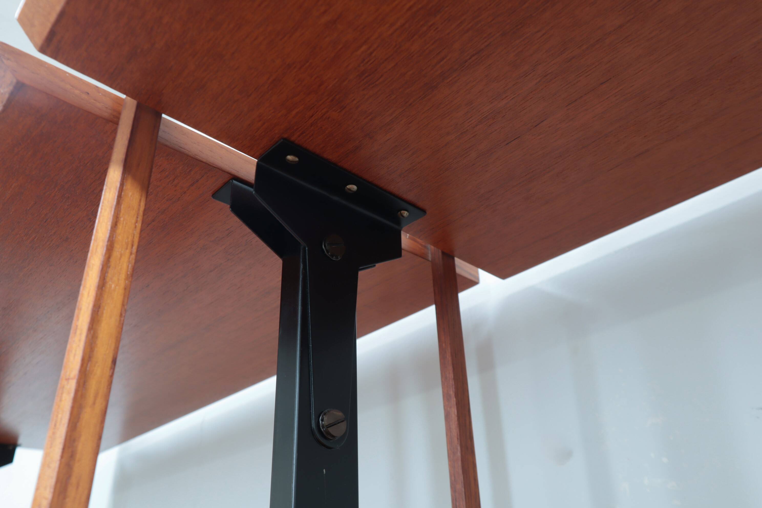 Mid century modular blonde teak bookcase 1960s