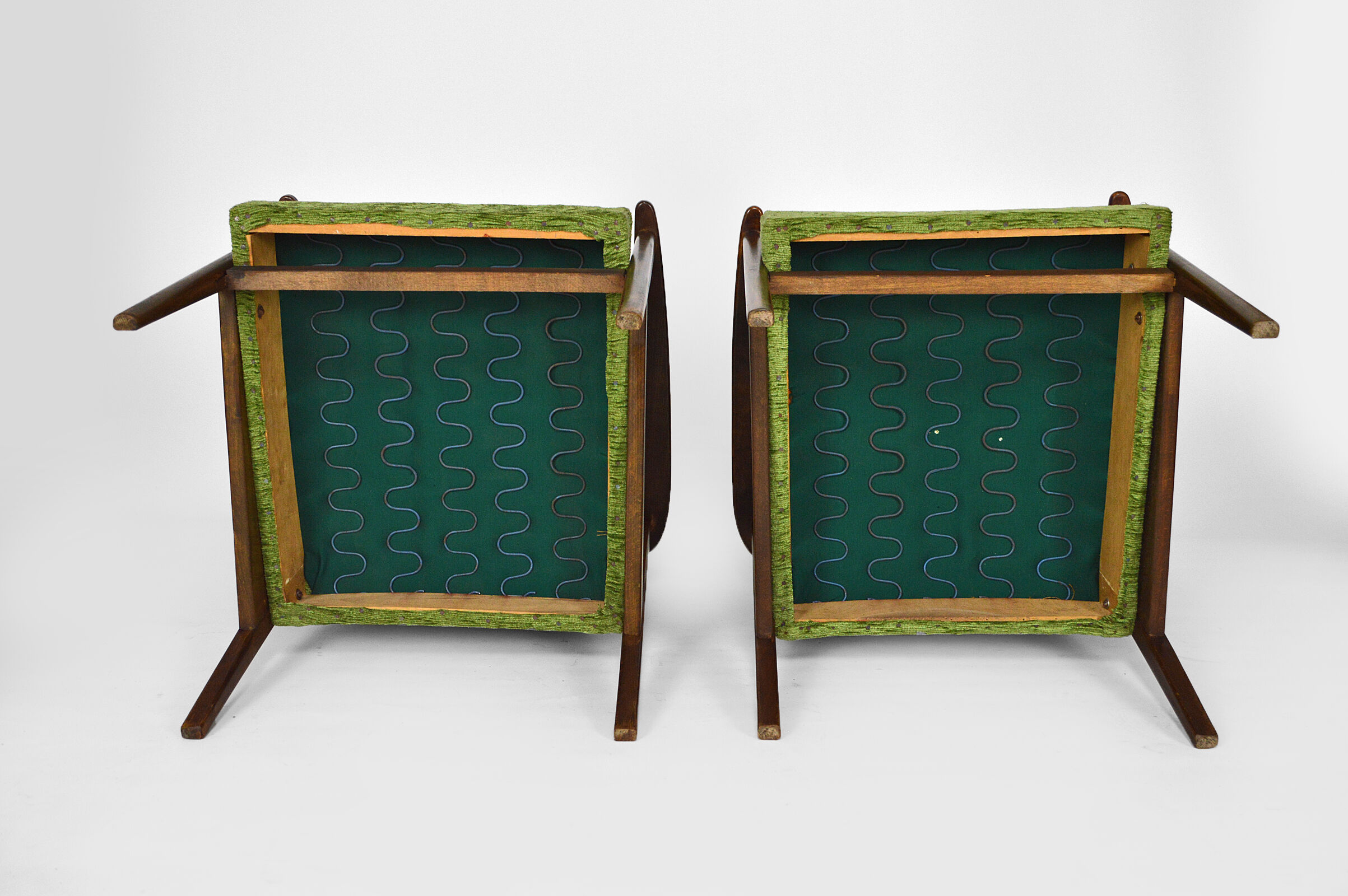 Paire de fauteuils scandinaves, mid-century
