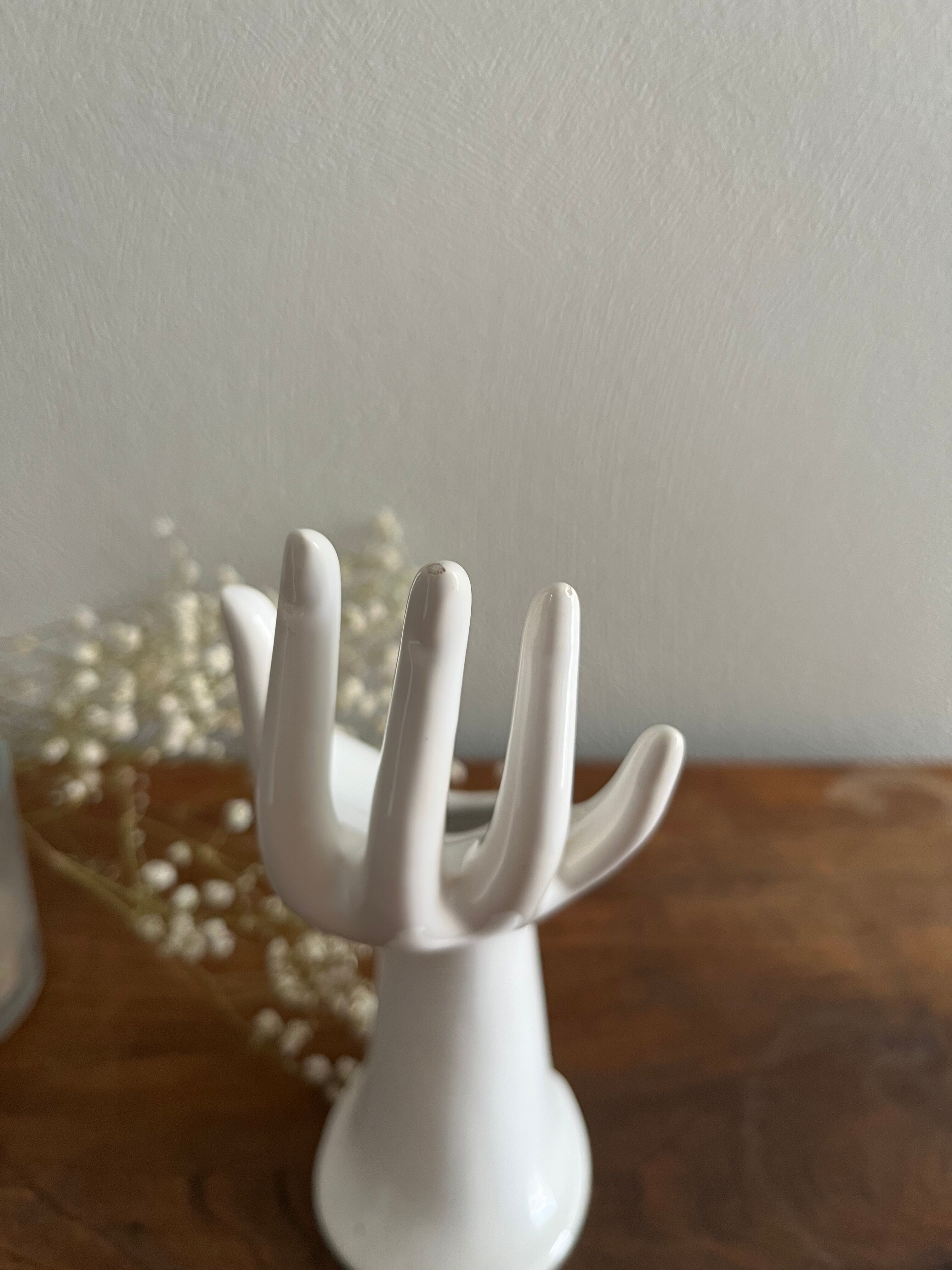 Hand ring vase vintage soliflore