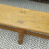 Antique walnut wood bench