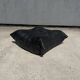 100% authentic Ligne Roset Togo 1-seater + pouf original leather Black & White