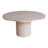 Table basse en travertin forme organique