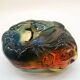 1950s large ashtray completely hand-blown and handcrafted in Murano glass, made in Italy - 18 cm