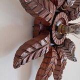 Old wooden wall light
