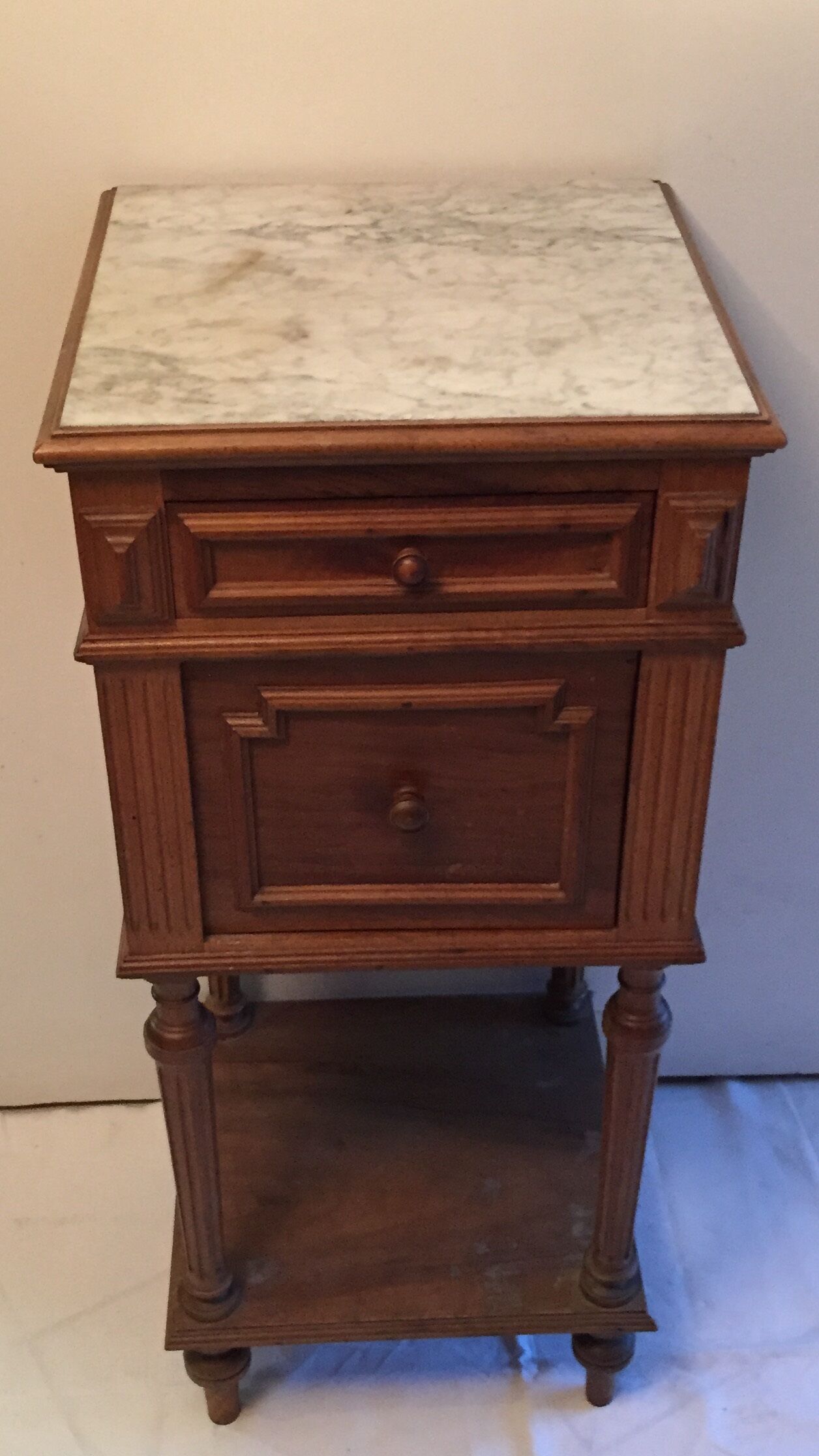Bedside console tinted cherry