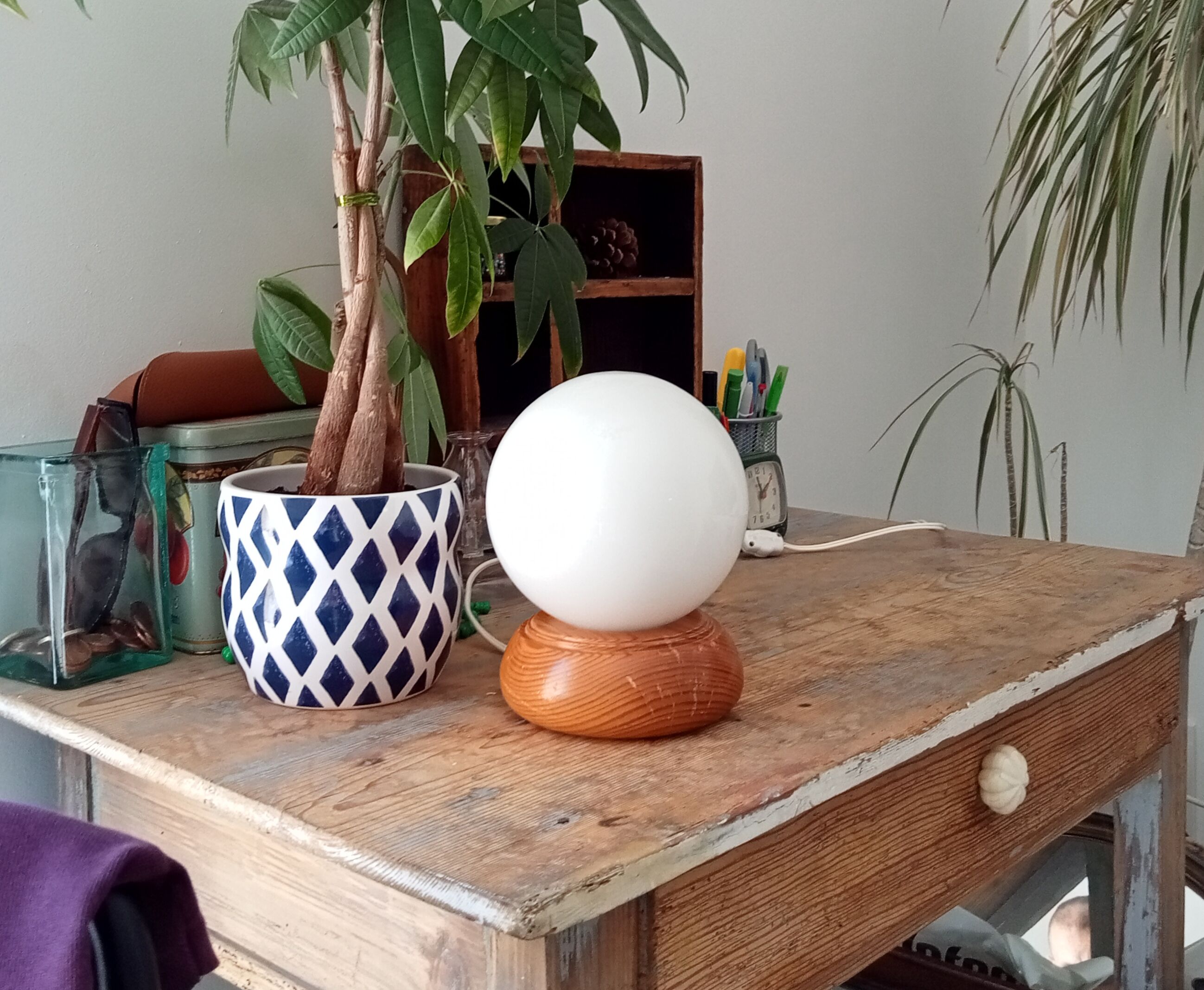 Vintage ball lamp 70s/80s