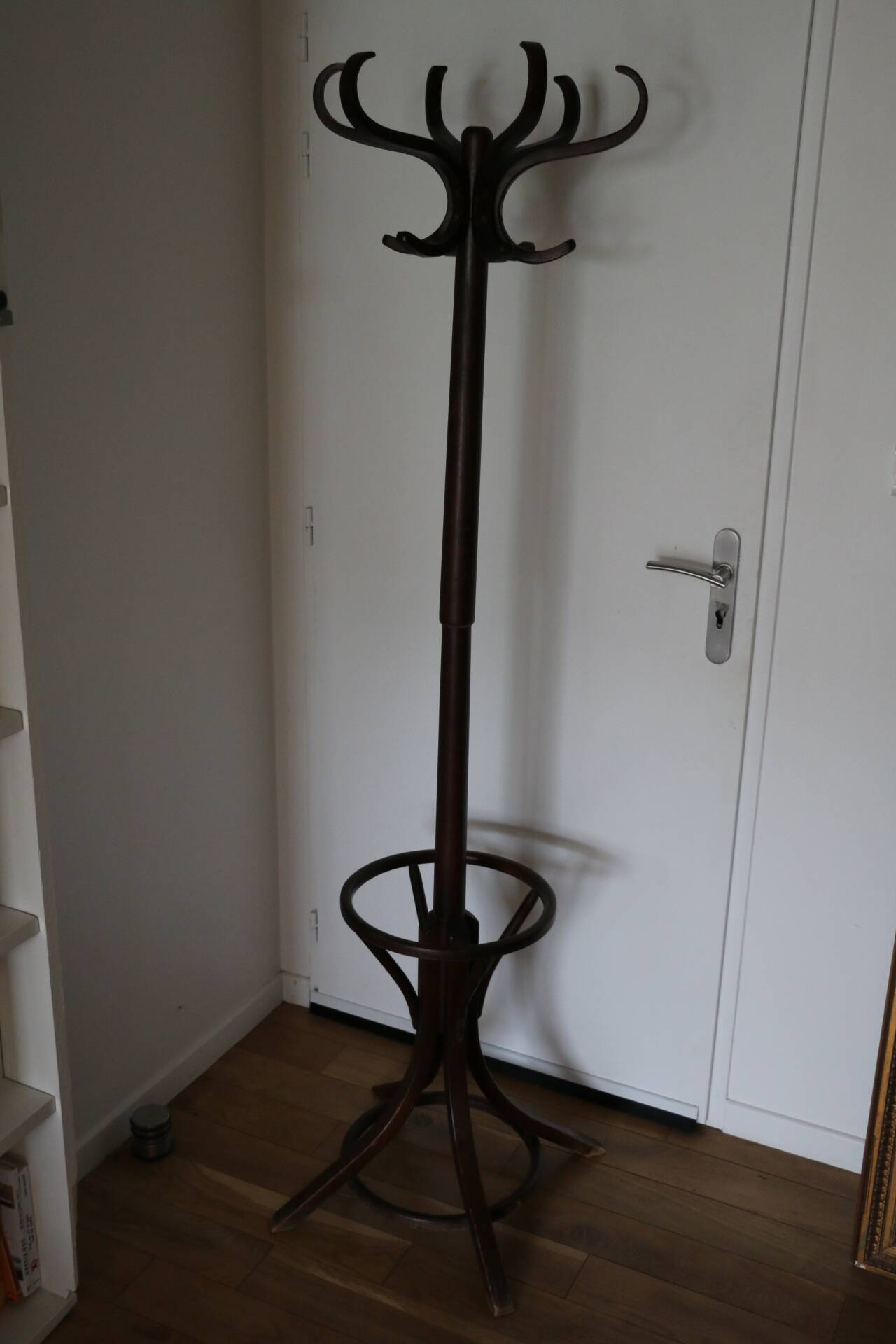 Baumann parrot coat rack dark beech umbrella stand