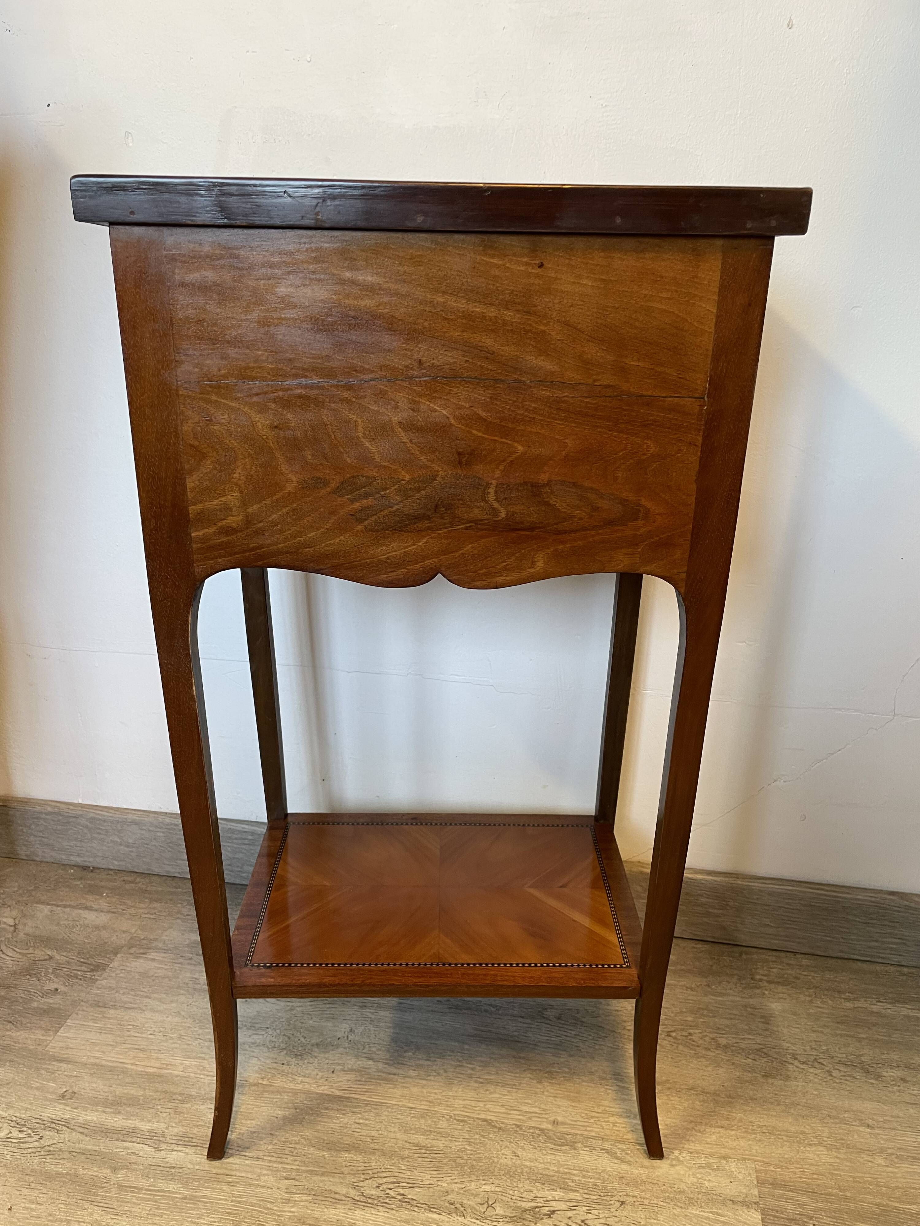 Louis XV Style Bedside Table in Marquetry