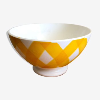 Ancient yellow Digoin bowl