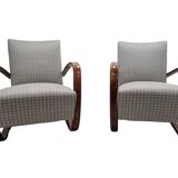 Paire de fauteuils Art Déco J. Halabala H 269, 1930 tchèque
