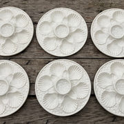 Service 6 shellfish plates - Longchamp Blanches slip