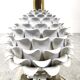 Vintage italian ceramic artichoque table lamp, 1960s