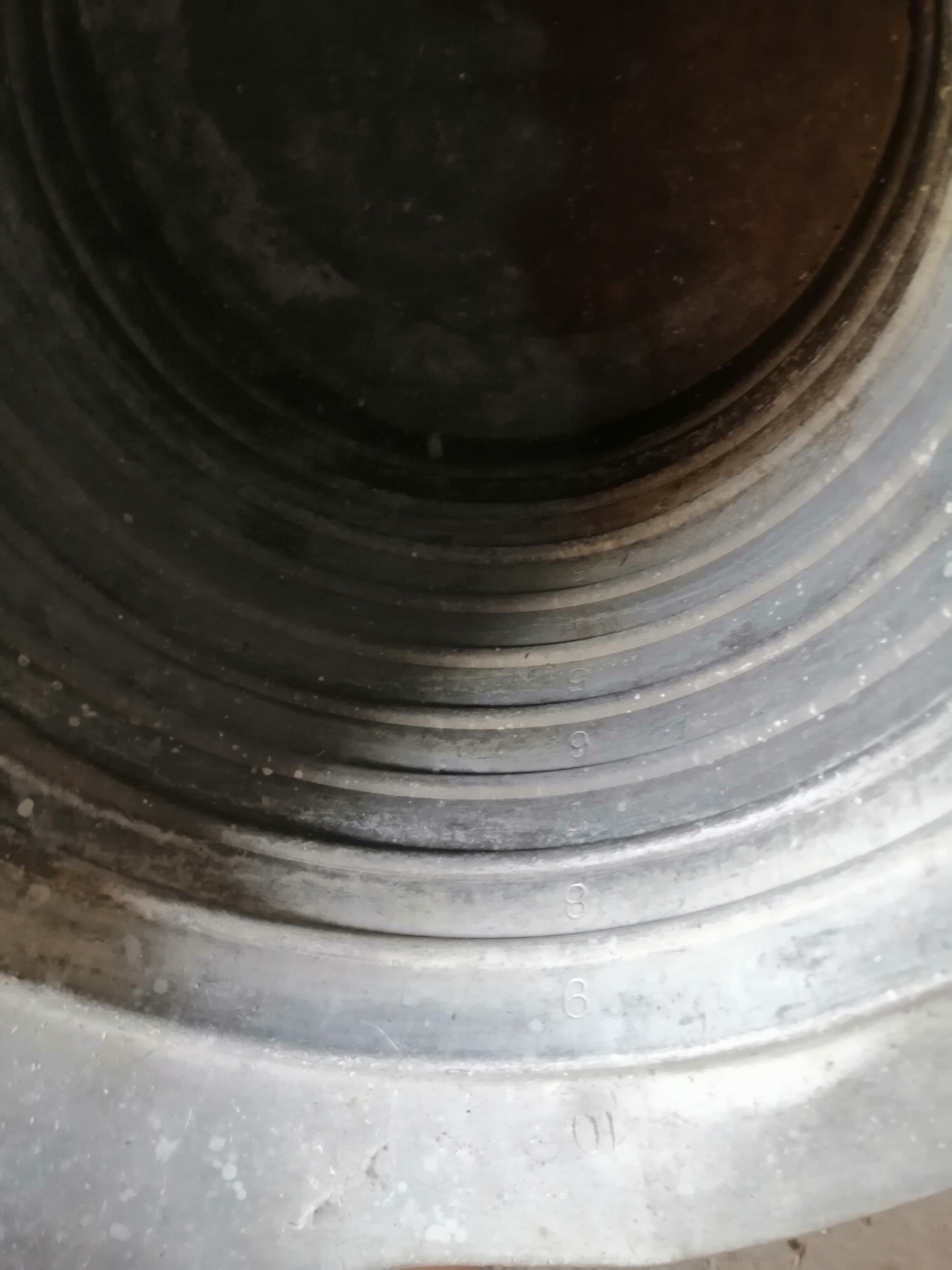 Aluminum decalitre bucket 10 liters